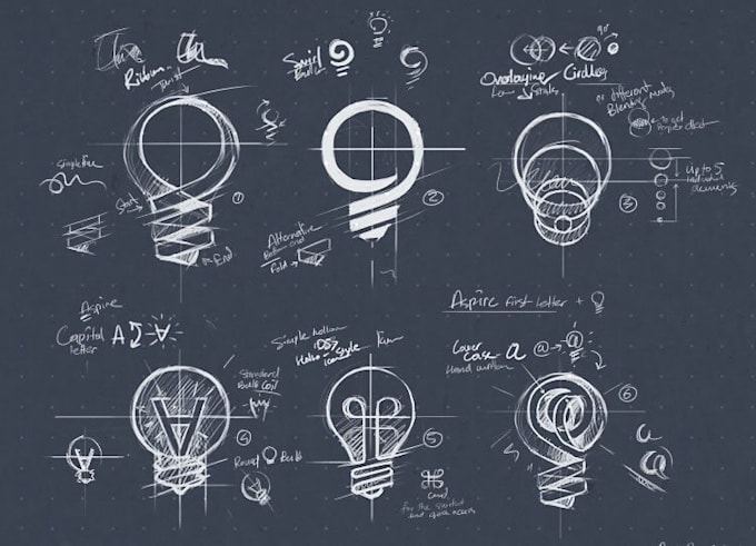sketch 2 creative ideas for your logo