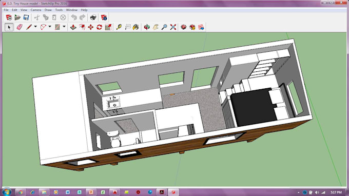 design and draw tiny house