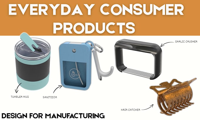 do 3d cad design and 3d product design using solidworks