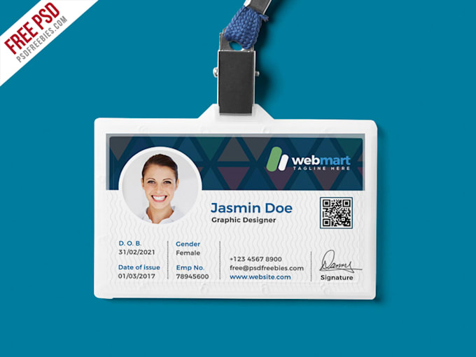 design premium quality, unique id card and template