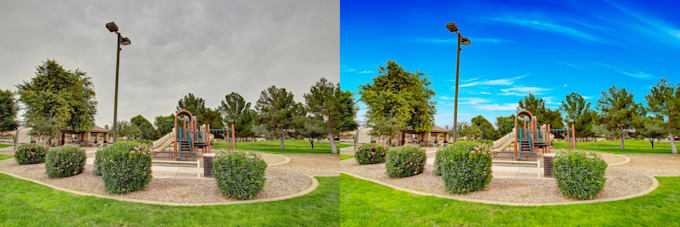 retouch real estate photo