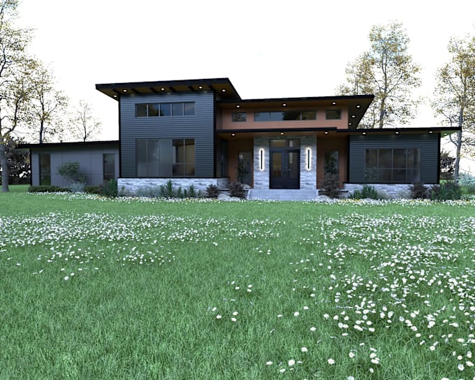 do exterior 3d modeling and rendering