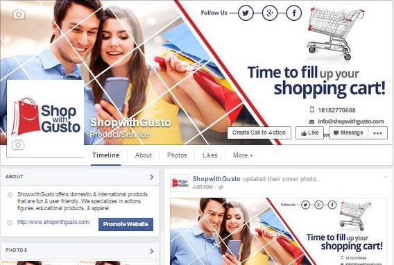 create a facebook or twitter fan page