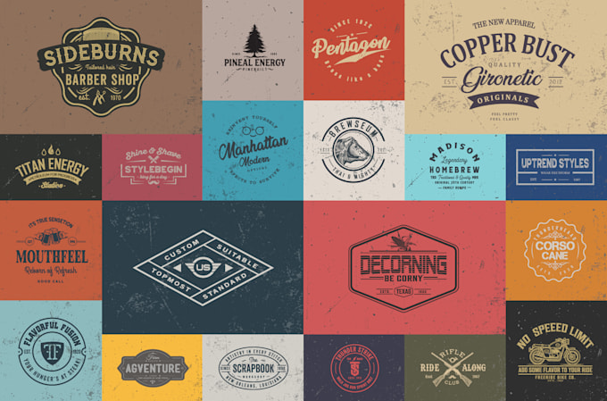 design a unique retro vintage logo