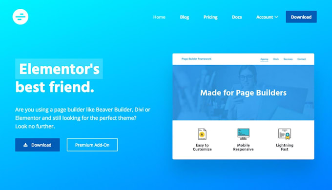 create landing pages using pagefly, elementor and divi builder