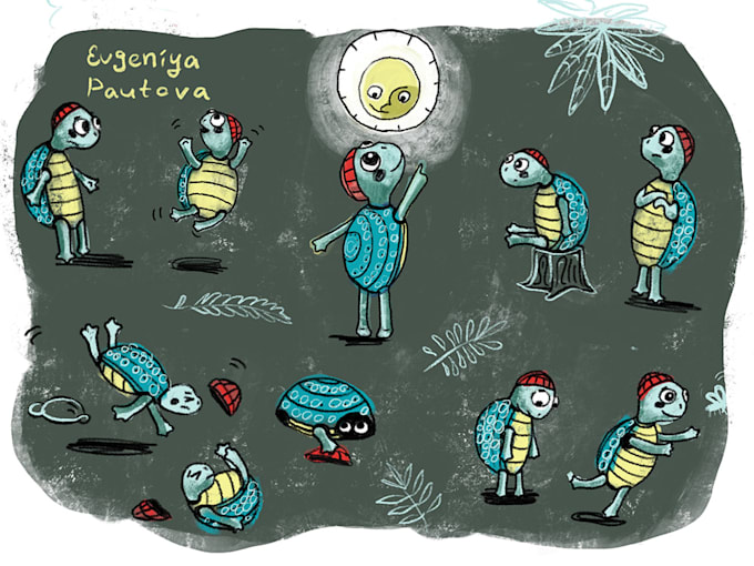 draw an original children book illustration and covers