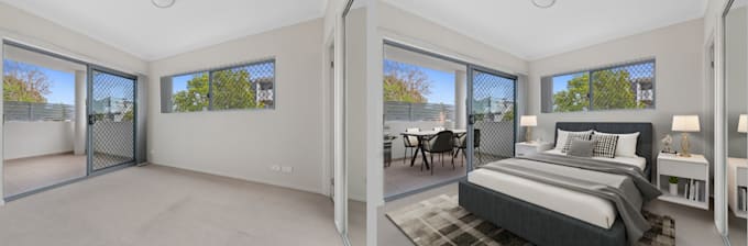 Make virtual staging for real estate photo by Junedang | Fiverr