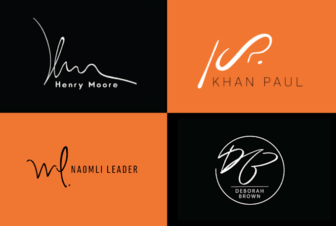 design minimalist hand drawn monogram logo