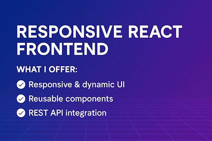 build a responsive react and spring boot web application