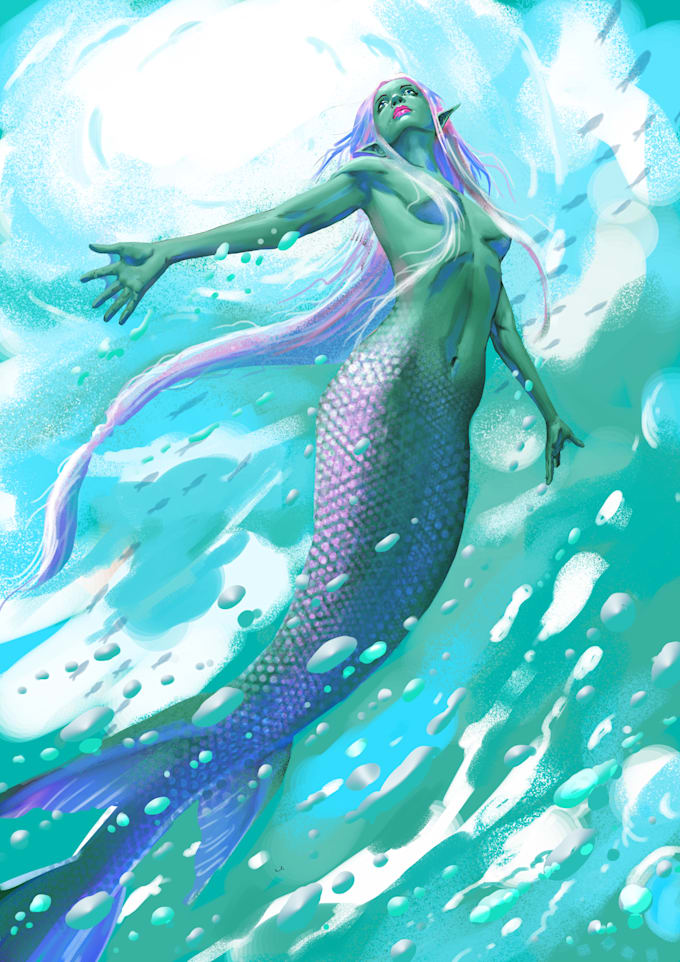 make the fantasy illustration