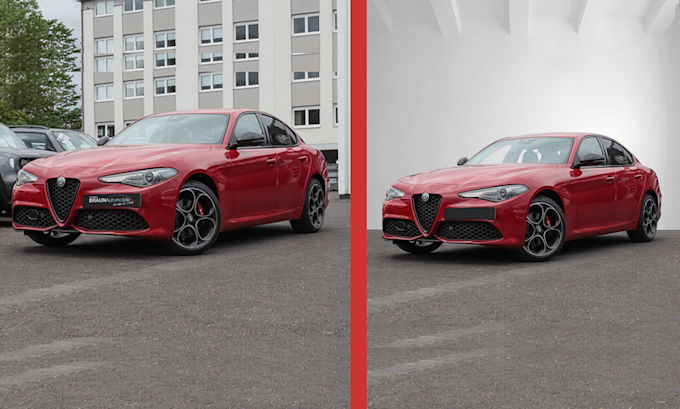 provide car or vehicles shadow and background replacement