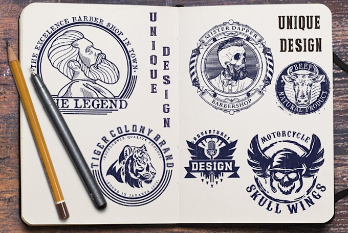 do a beautiful retro vintage logo with a free vector file