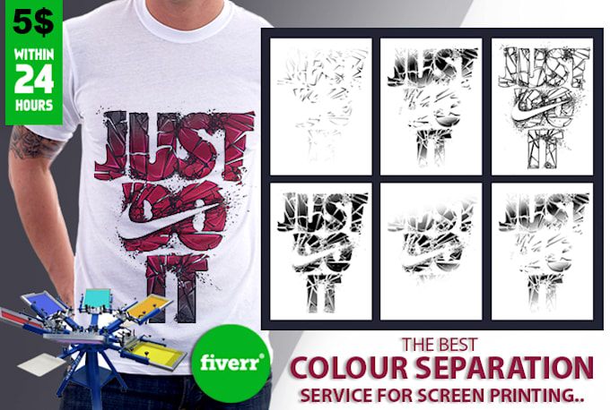 do color separation for screen printing