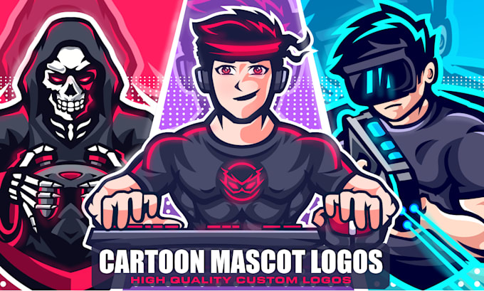 design esport logo for game,sports,team,cartoon,twitch
