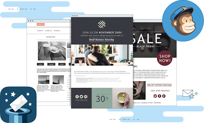 do mailchimp email campaign, landing page and signup form