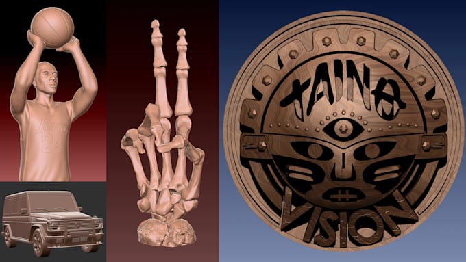 do 3d modeling,digital sculpting,characters, sculptures