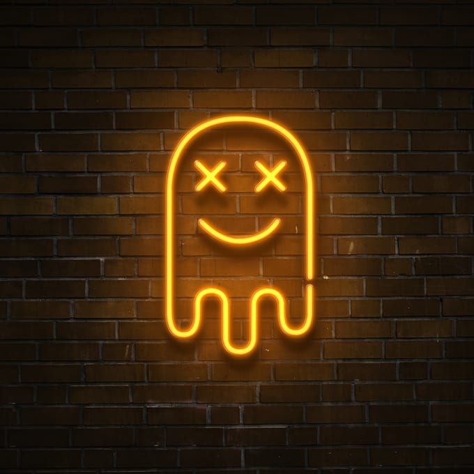 do 3d realistic neon sign logo mockup