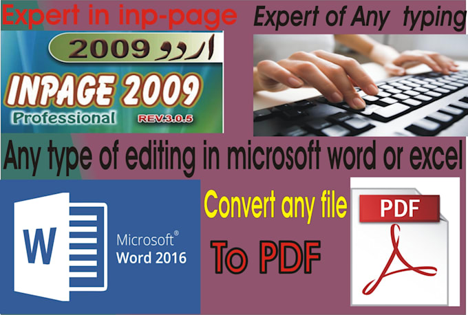 expertly create or edit microsoft word inpage document for u