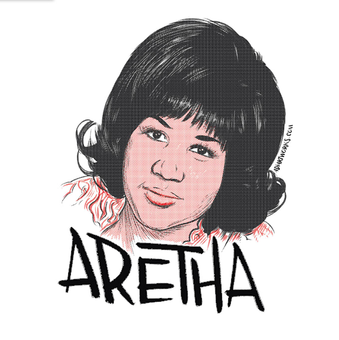 draw portraits in 2 colours for you