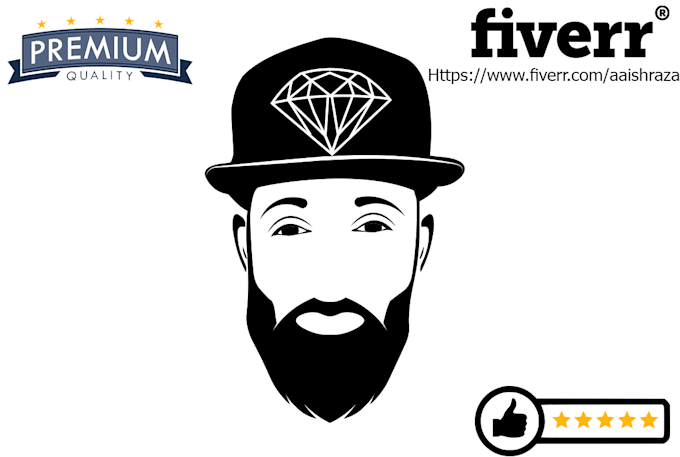 create an eye catching face logo for you within 2 hours