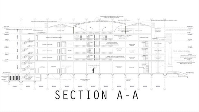 cut cross sections for building  project