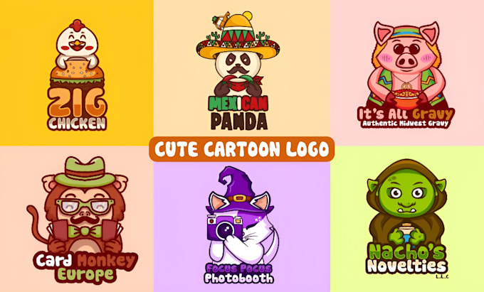 draw a cartoon logo, mascot, character