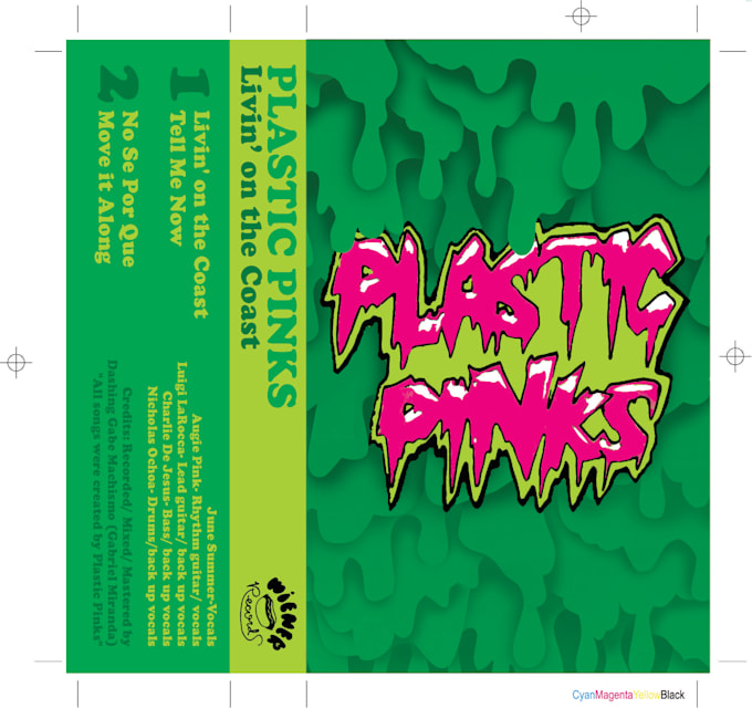 create cd or cassette cover and faces