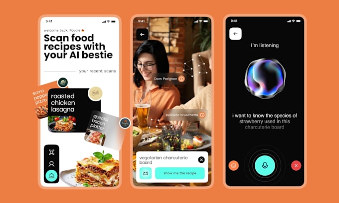 design mobile app UI UX in figma for ios and android