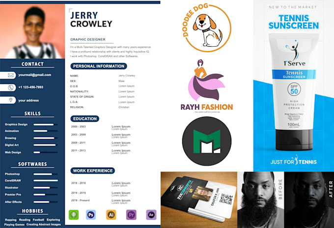 do professional graphic design for any project