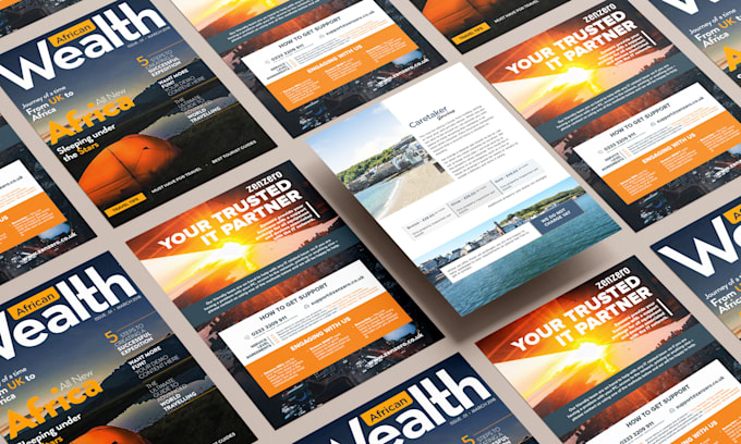 design professional flyers, brochures and posters