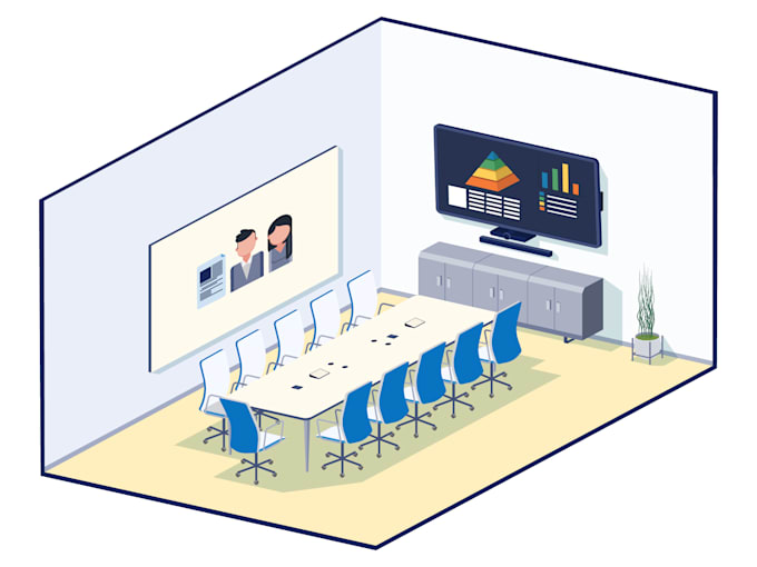 draw you professional isometric vector design