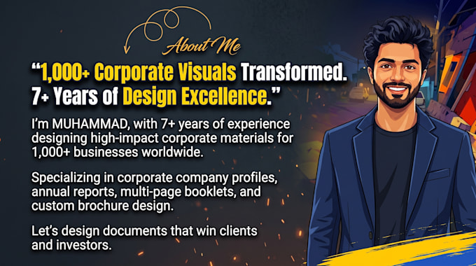 design corporate brochure, company profile, and annual report