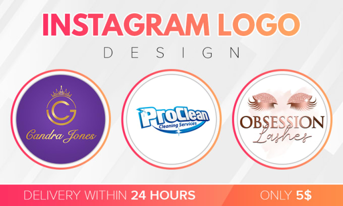 Design a custom instagram logo luxury in 24h by Ajwins | Fiverr