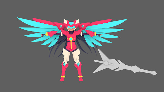 Create anime 3d model by Shubhamsol Fiverr