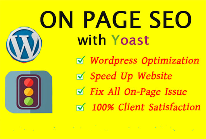do website on page SEO on wordpress, shopify, wix, squarespace, php
