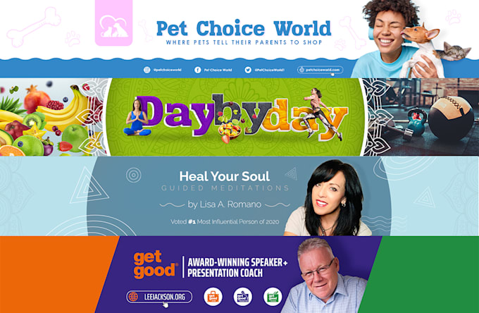 desgin a perfect youtube banner, channel art