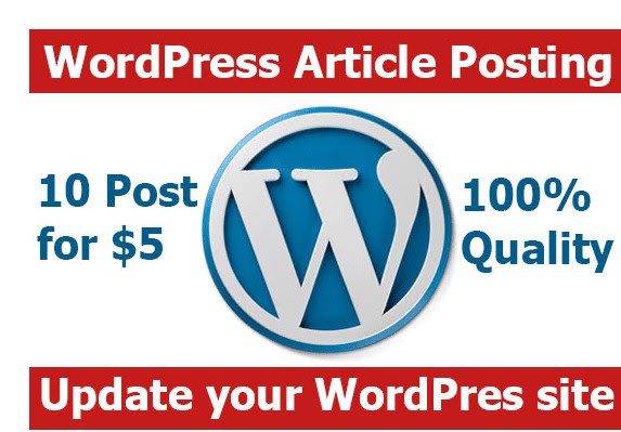 post articles or content in your wordpress site