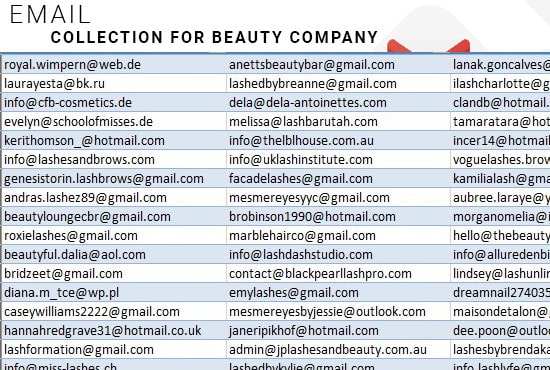 do market research and collect email addresses
