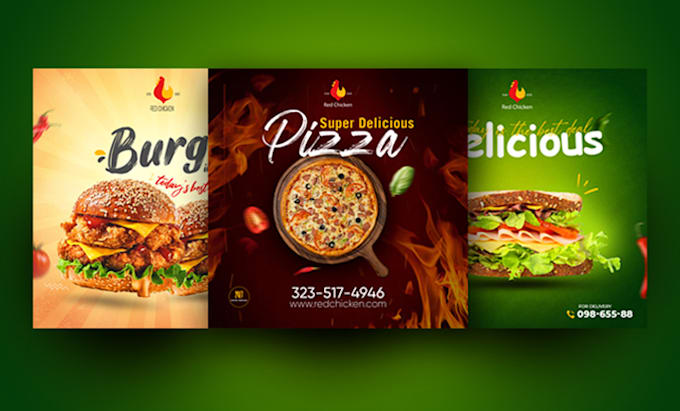 creating unique church, food, and party flyers in just 8 hours