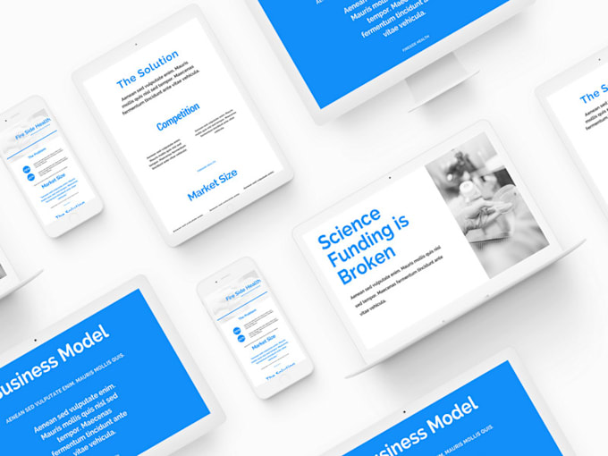create startup pitch deck and investor pitch deck