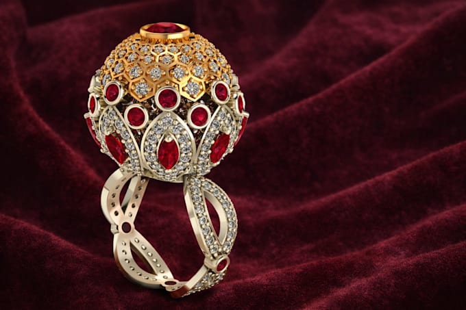 design 3d jewelry cad models with realistic animations