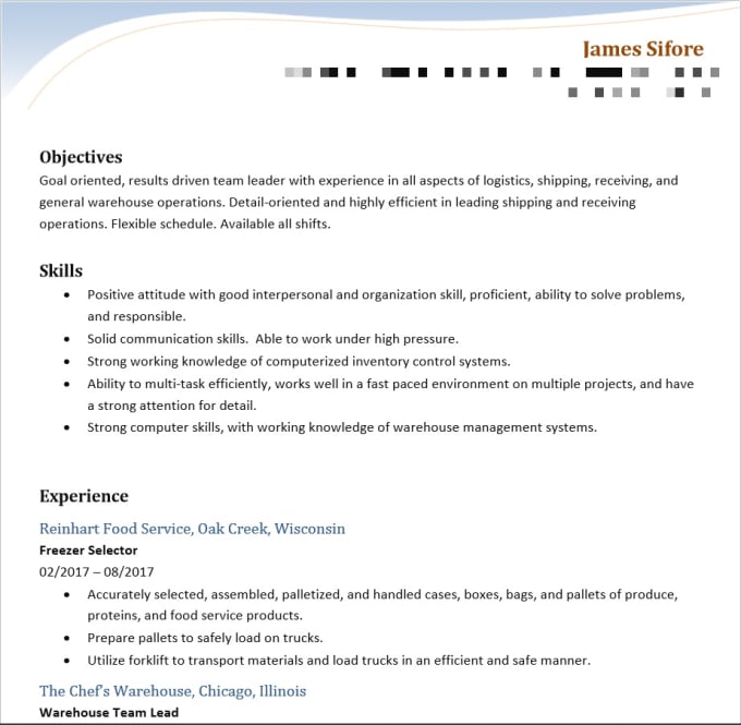 Write A Cover Letter And Resume For You By Tiggytay