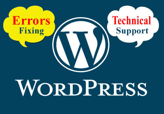 fix wordpress bug and errors within 1 hour