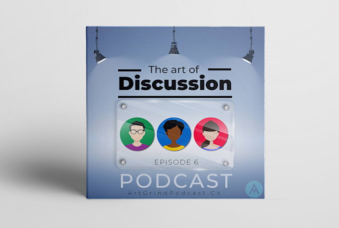 design a professional podcast cover art