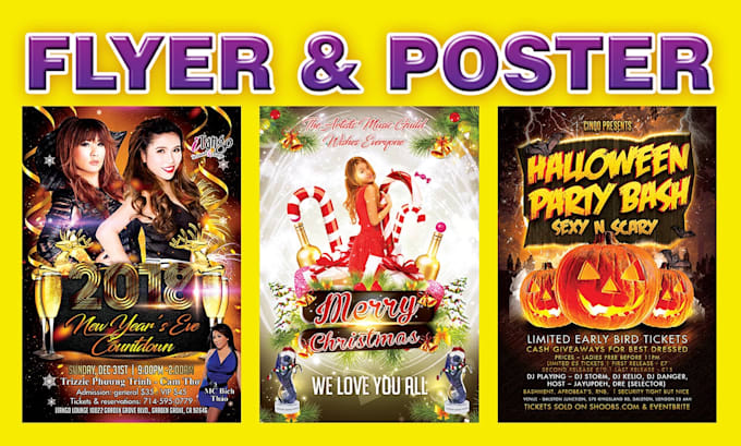 Design christmas party xmas halloween night new year fall festival