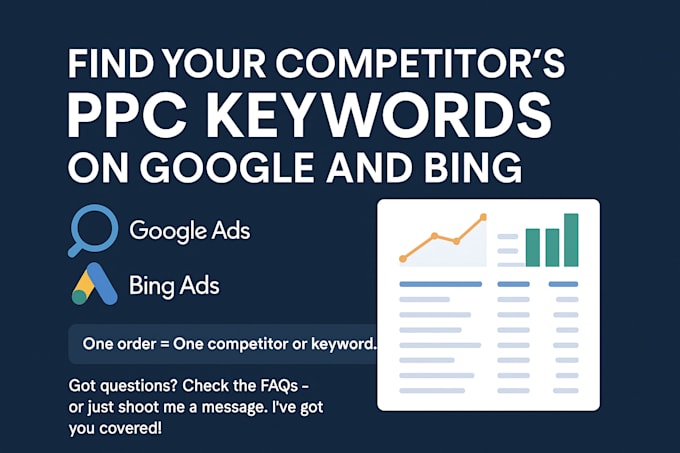 find your competitors PPC keywords ongoogle and bing ads