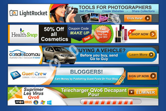 do 6 animated or static of web google banner ads jpeg gif