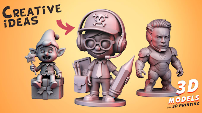 create your sketch to a 3d print ready model