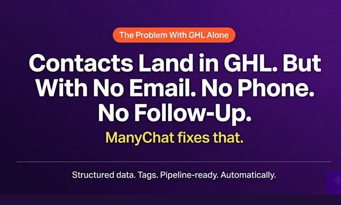 connect manychat to ghl and build full lead automation pipeline