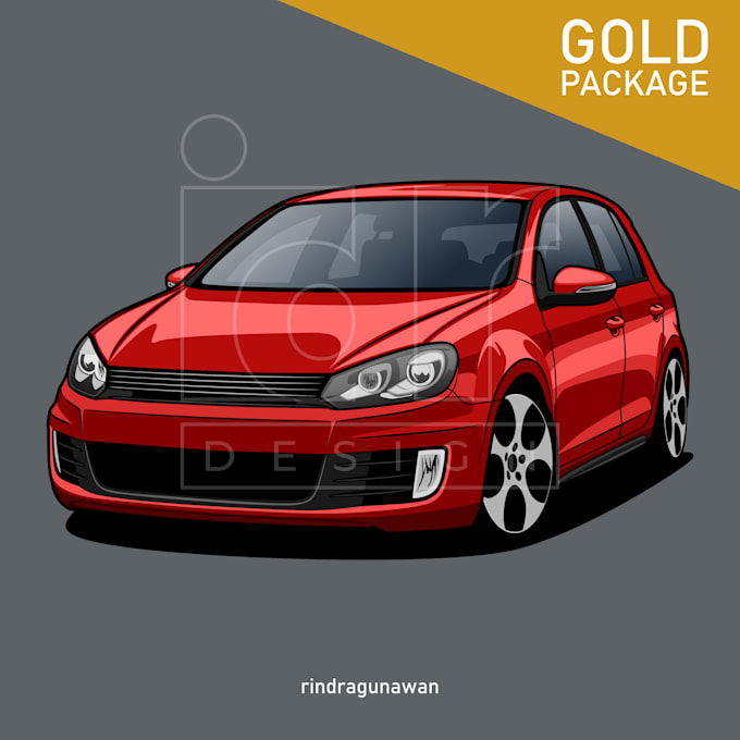 draw car illustration of your lovely car